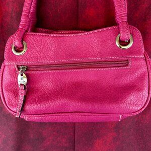 ROSETTI WOMEN SHOULDER HANDBAG, PINK COLOR, MULTIPLE POCKETS WITH ZIPPERS